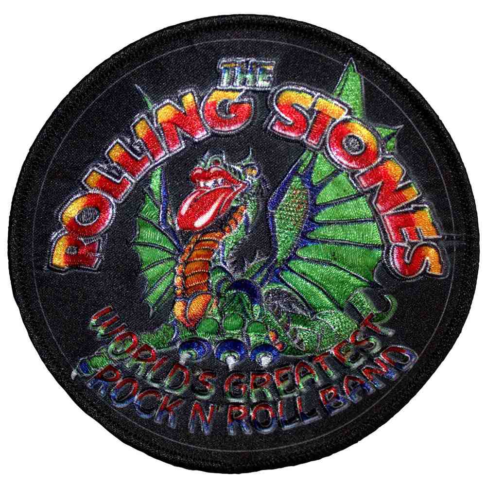 The Rolling Stones - Dragon Circle Patch - Black